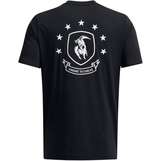 Men's Under Armour Regular Fit Large Genie Text Graphic T-Shirt in Black - Image 4