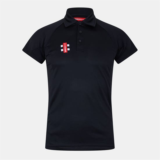 Men's Gray Nicolls Matrix Athletic Regular Fit Shirt in Black - Image 1