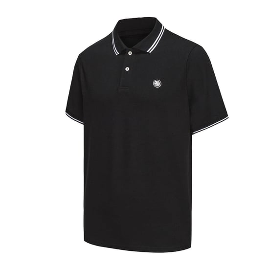 Men's Pretty Green Barton Polo in Black - Image 3