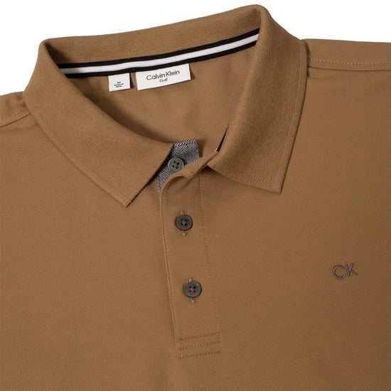 Men's Calvin Klein Golf G Qp Polo in Biscuit - Image 3