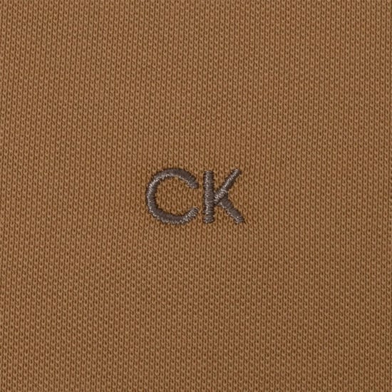 Men's Calvin Klein Golf G Qp Polo in Biscuit - Image 4