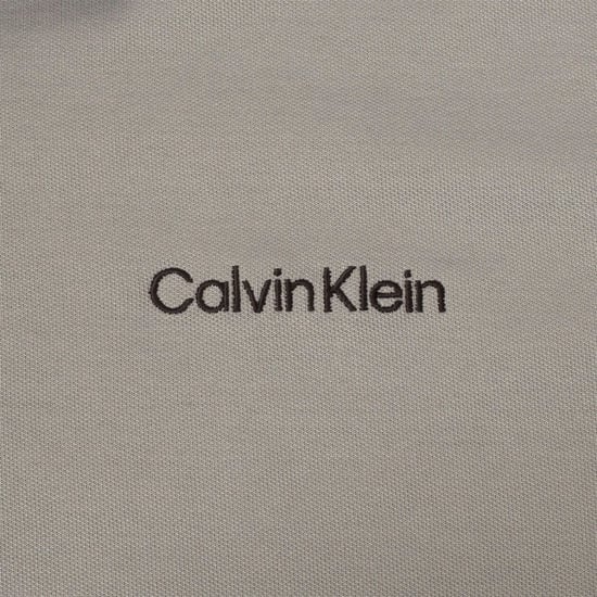 Men's Calvin Klein Golf Embroidered Lacoste Lettering Collared Polo Shirt in Blk-Sil - Image 4
