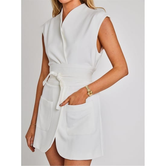 Women's Odd Muse Om The Ultimate Muse Sleeveless Dress With Additional Belts in White - Image 3