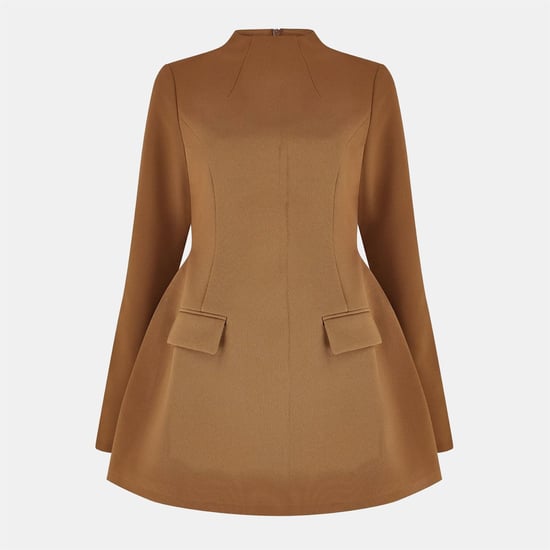 Women's Odd Muse Long Sleeve Mini Dress in Olive - Image 1