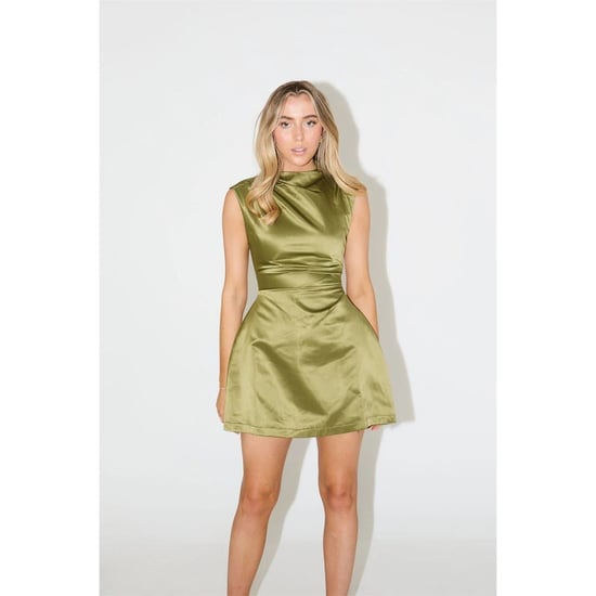 Women's Odd Muse Om Tall The Ultimate Muse Split Sleeve Mini Dress in Olive - Image 1