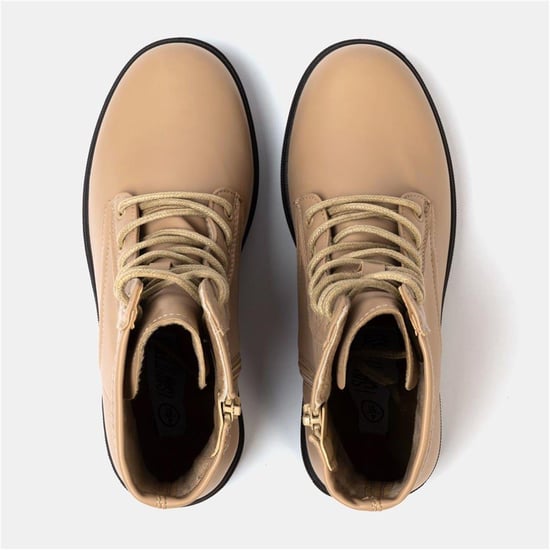 Women's I Saw It First Saw It First Biker Ankle Boots in Camel - Image 6