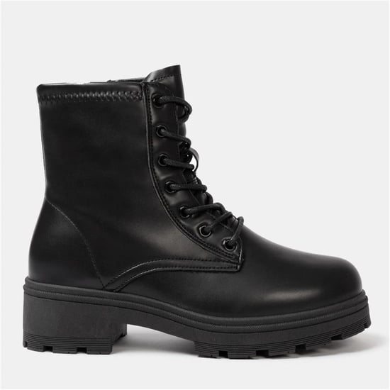 Women's I Saw It First Saw It First Biker Ankle Boots in Black - Image 1