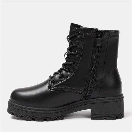 Women's I Saw It First Saw It First Biker Ankle Boots in Black - Image 2