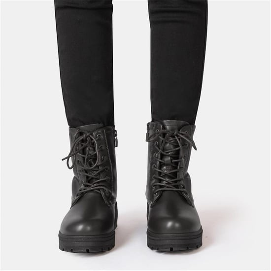 Women's I Saw It First Saw It First Biker Ankle Boots in Black - Image 3