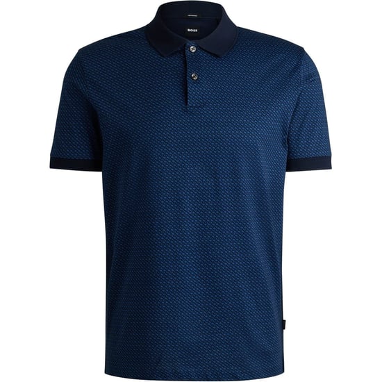 Men's Boss Regular Fit Short Sleeve Shirt in Dark Blue - Image 1