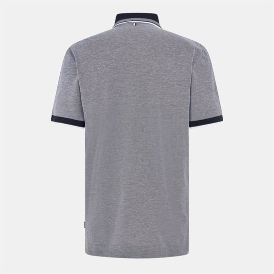 Men's Boss Collared Neck Short Sleeve Polo Shirt in Dark Blue - Image 2