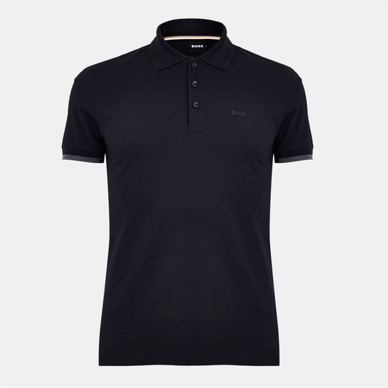 Men's Boss Phillipson Collared Neck Short Sleeve Polo Shirt in Open Blue - Image 1