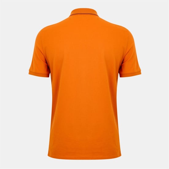 Men's C.P. Company Polo Shirt in Russ Orange 434 - Image 2