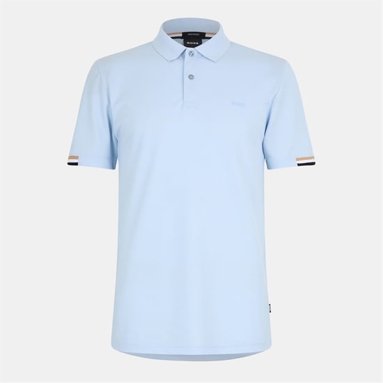 Men's Boss Hbb Parlay 147 Timeless Design Polo Shirt in Light/Pstl Blue - Image 1