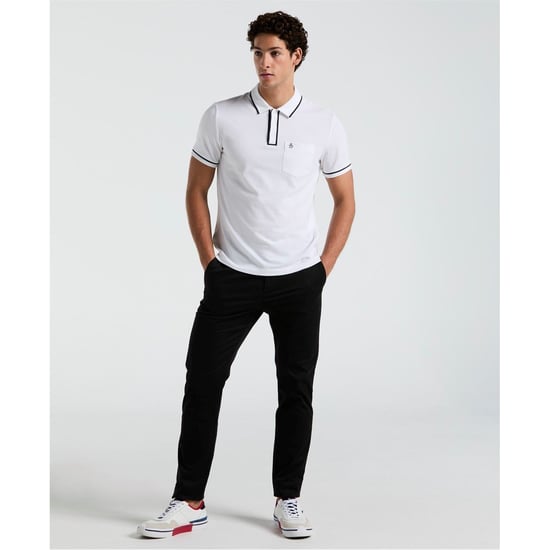 Men's Original Penguin Regular Fit Polo Shirt in Bright White - Image 2
