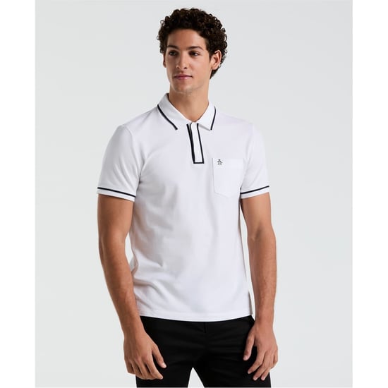 Men's Original Penguin Regular Fit Polo Shirt in Bright White - Image 4