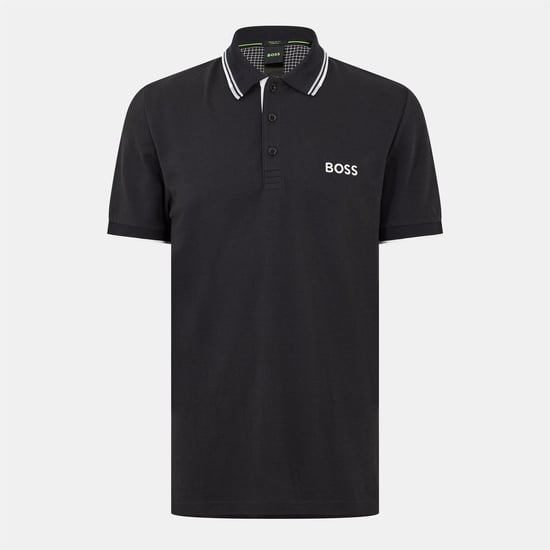 Men's Boss Hbg Paddy Pro Premium Cotton Polo Shirt in Dark Blue - Image 1