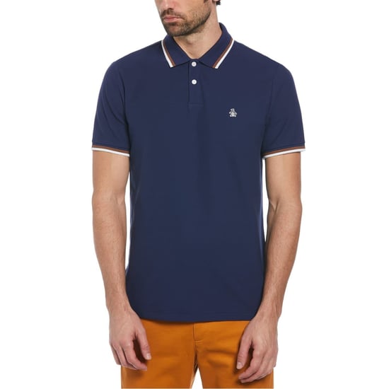 Men's Original Penguin Penguin Pete Polo Shirt in Medieval Blue - Image 1