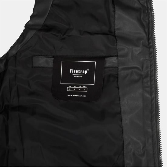Men's Firetrap Men’s Gilet in Black - Image 5