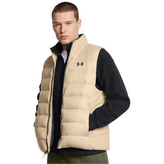 Men's Under Armour Armour Legend Down Vest Gilet in Brown - Image 3