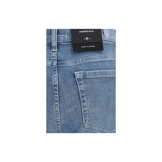 7FOR Blauwe Katoenen Flared Jeans - Image 3