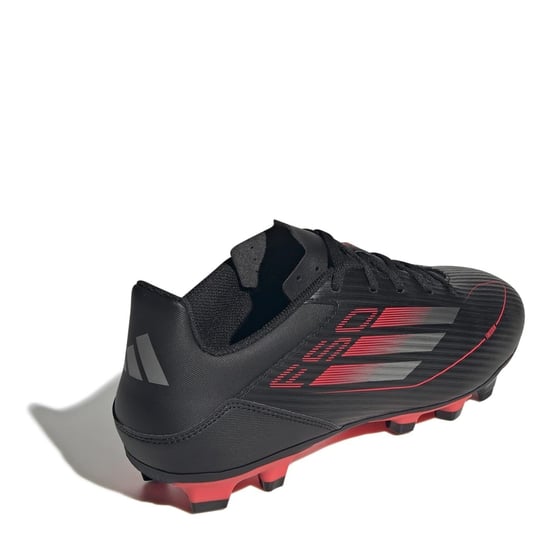 Men's adidas F50 Club Firm Ground Football Boots Adults in Core Black/Iron - Image 4