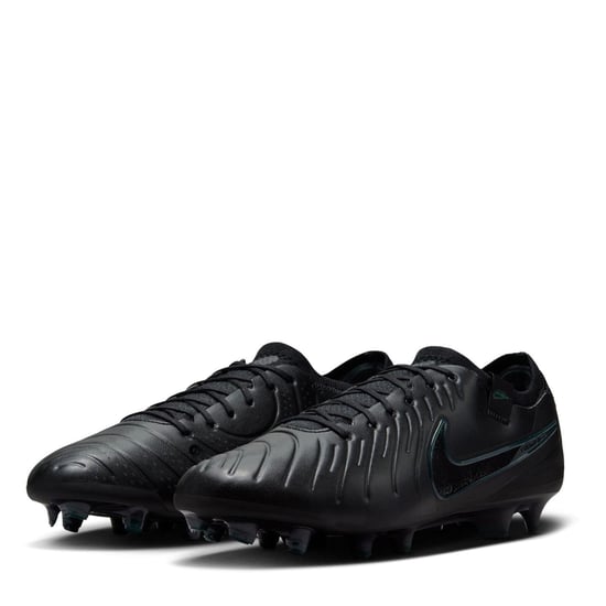Men's Nike Legend 10 Elite Adults Firm Ground Football Boots in Black/Green - Image 4