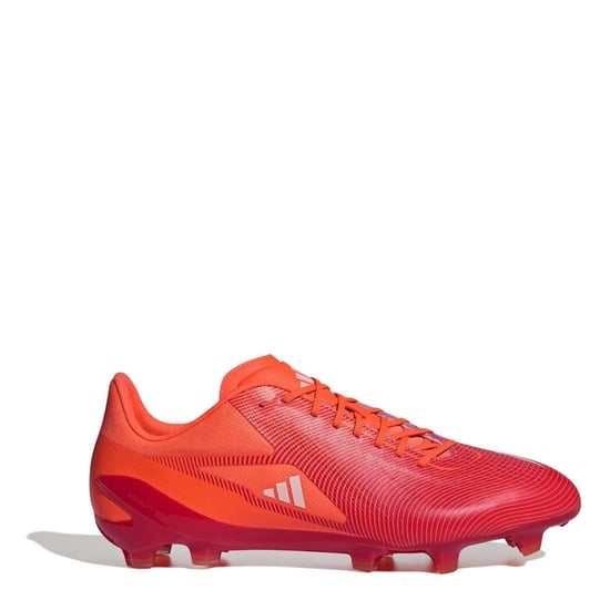 Men's adidas Adizero Rs15 Ultimate Adults Soft Ground Rugby Boots in Red/Whte/Orng - Image 1