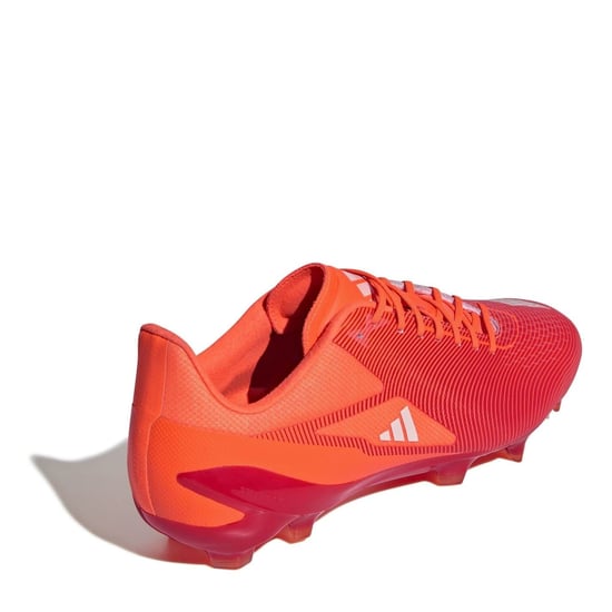 Men's adidas Adizero Rs15 Ultimate Adults Soft Ground Rugby Boots in Red/Whte/Orng - Image 4