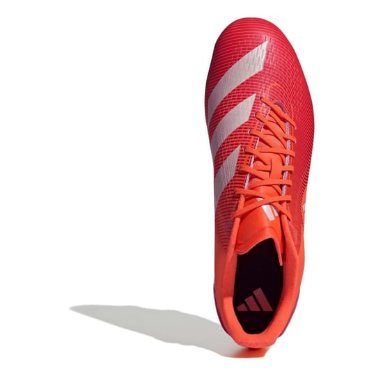 Men's adidas Adizero Rs15 Ultimate Adults Soft Ground Rugby Boots in Red/Whte/Orng - Image 5