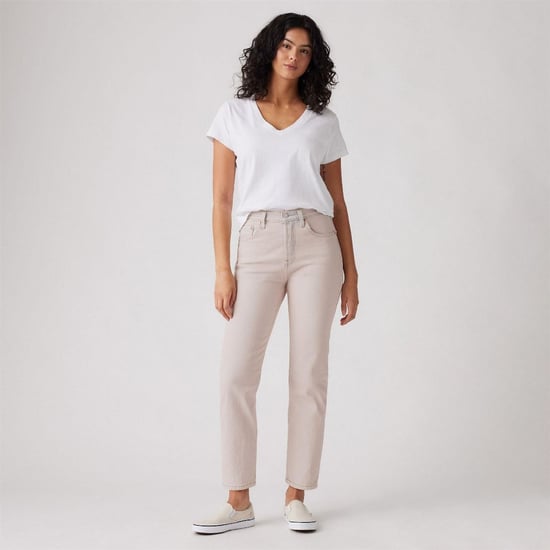 Women's Levis Cropped Jeans in Candy Floss - Image 3