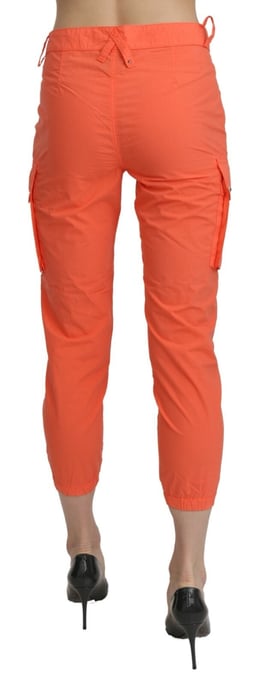 CYCLE Katoenen Oranje Hoge Taille Skinny Cropped Broek - Image 3