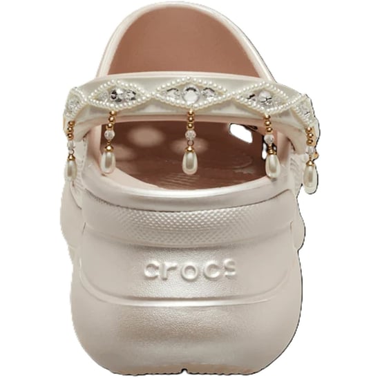 Women's Crocs Bedazzled Platform Shuv Clogs in Quartz - Image 3