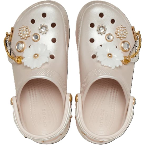 Women's Crocs Bedazzled Platform Shuv Clogs in Quartz - Image 4