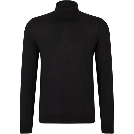 Men's Boss Turtle Neck Long Sleeve Sweater in Black - Image 1