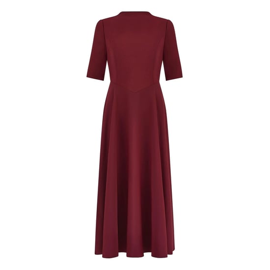 Women's Odd Muse The Ultimate Muse Half Length Sleeve Midi Dress in Bordeaux - Image 4