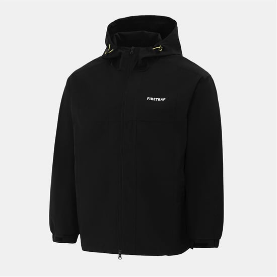 Men's Firetrap Light Weight Jacket in Black - Image 3