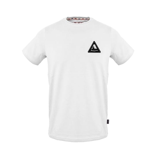Men's Aquascutum Regular Fit Crew Neck Short Sleeve T-Shirt in White - Image 1