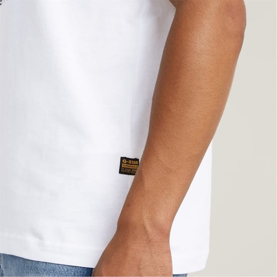 Men's G Star T-Shirt in White - Image 3
