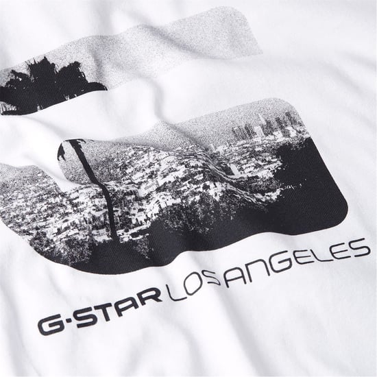Men's G Star T-Shirt in White - Image 4