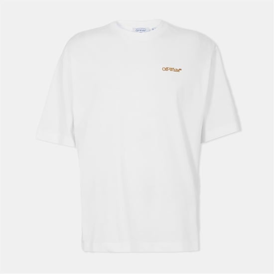 Men's Off White Arrow Skate T in White-Citrus - Image 1