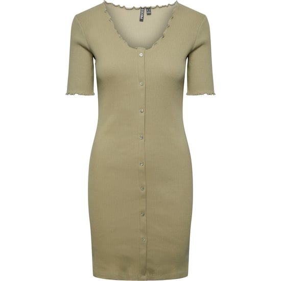 Women's Pieces Nukisa V-Neck Mini Bodycon Dress in Tea - Image 5