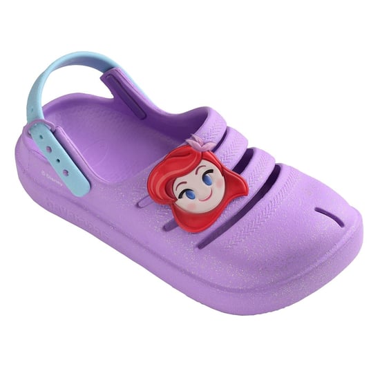 Women's Havaianas Hav. Kids Clog Princesas Ciber Pink Flip Flops Womens in Purple - Image 2