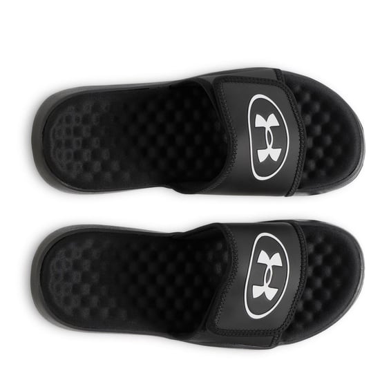 Women's Under Armour Ignite Pro 8 Open Toe Slides in Black - Image 4