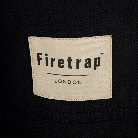 Men's Firetrap Heavy Shirt in Black - Image 4