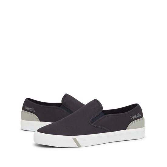 Men's Bench Solid Patterned Slip-On Sneakers in Navy - Image 2