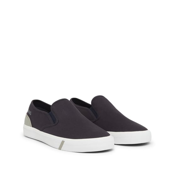 Men's Bench Solid Patterned Slip-On Sneakers in Navy - Image 3