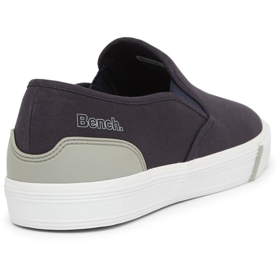 Men's Bench Solid Patterned Slip-On Sneakers in Navy - Image 4