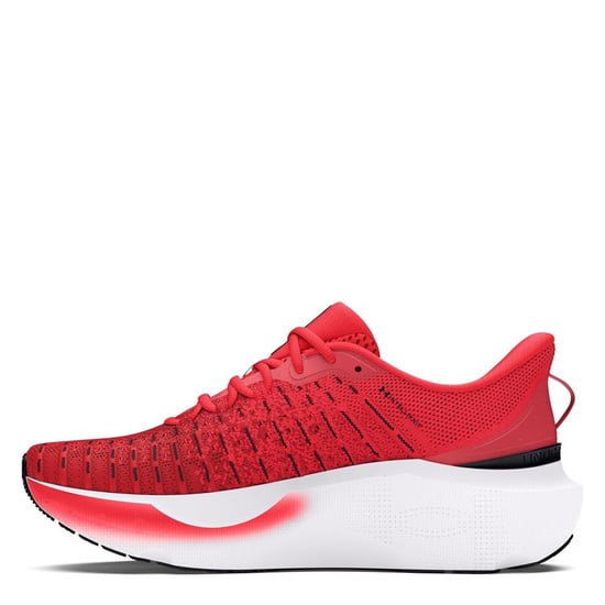 Men's Under Armour Infinite Elite Road Running Lace-Up Sneakers in Red - Image 2