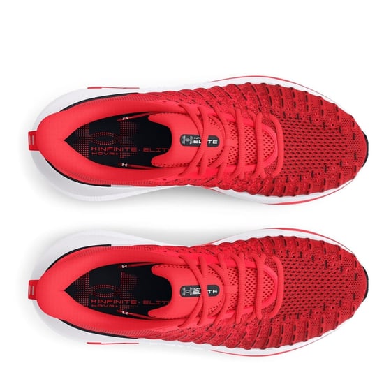 Men's Under Armour Infinite Elite Road Running Lace-Up Sneakers in Red - Image 4